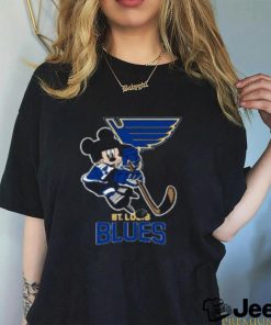 NHL St.Louis Blues Mickey Mouse Disney Hockey Tshirt