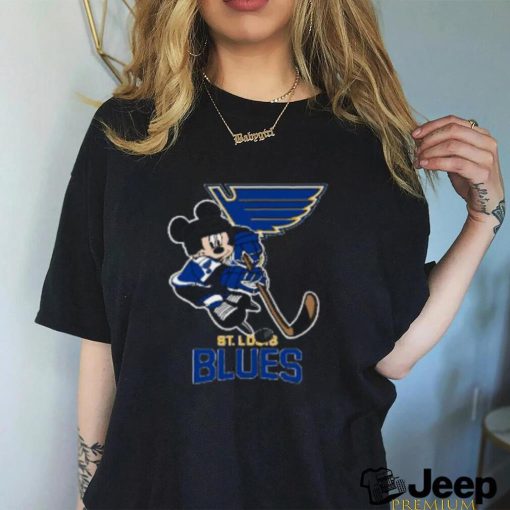 NHL St.Louis Blues Mickey Mouse Disney Hockey Tshirt