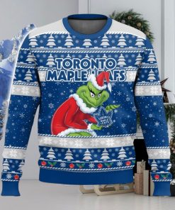 NHL Toronto Maple Leafs Grinch 3D Christmas Sweater Ugly Christmas Sweater Christmas Gift Ideas