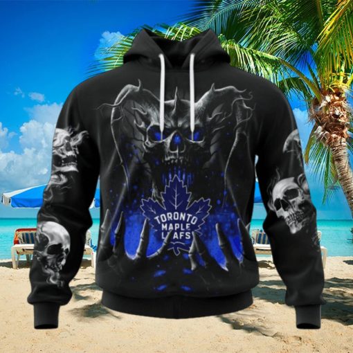 NHL Toronto Maple Leafs Special Skull Art Design Hoodie