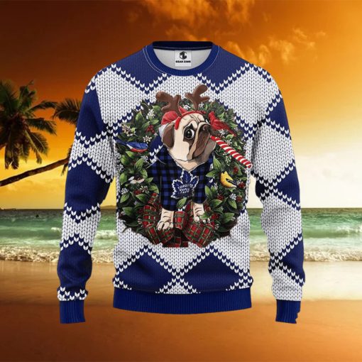 NHL Toronto Maple Leafs Ugly Sweater Pub Dog Ugly Christmas Sweater