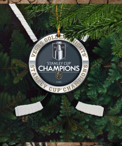 NHL Vegas Golden Knights 2023 Stanley Cup Champions Hockey Custom Name Christmas Decorations Ornament