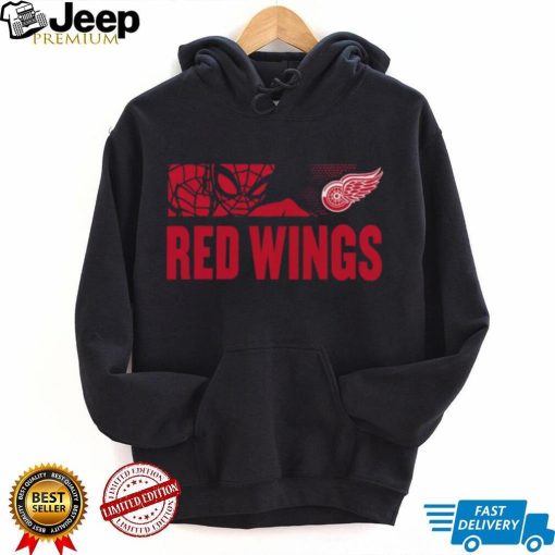 NHL Youth Detroit Red Wings Marvel Black Shirt