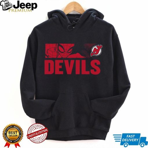 NHL Youth New Jersey Devils Marvel Black Shirt