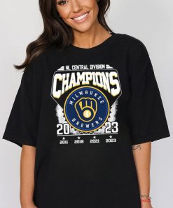 NL Central Division 2011 2018 2021 2023 Champions Milwaukee Brewers shirt