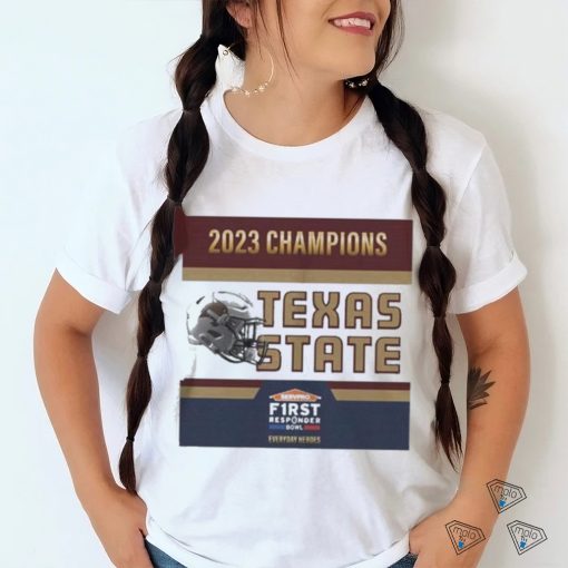 Texas State Bobcats Football Are 2023 First Responder Bowl Champions Shirt