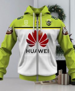 NRL Canberra Raiders Custom Name Number 2020 Away Jersey Zip Up Hoodie