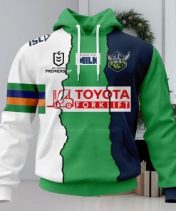 NRL Canberra Raiders Custom Name Number 2023 Mix Jersey Pullover Hoodie