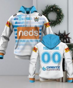 NRL Gold Coast Titans Custom Name Number 2020 Away Jersey Pullover Hoodie