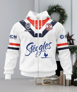 NRL Sydney Roosters Custom Name Number 2022 Heritage 20 Years Anniversary Jersey Zip Up Hoodie