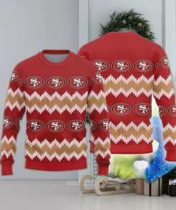 San Francisco 49ers Logo Knitted Pattern Ugly Christmas Sweater