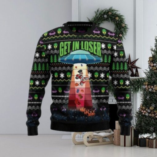 Alien Get In Loser Funny Christmas Gift Xmas Ugly Christmas Sweater