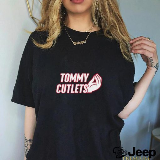 NY Italian Hand Gesture Tommy Cutlets Football Quarterback Tshirt