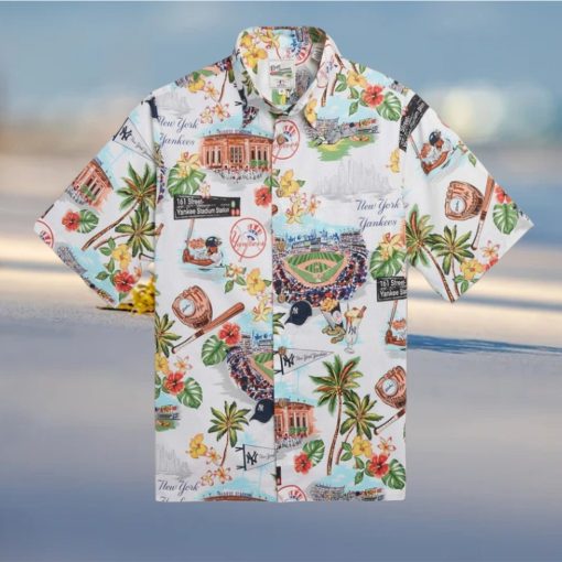 NY Y Retro 80s Hawaiian Shirt,