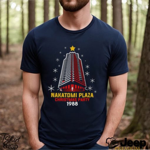 Nakatomi plaza christmas party 1988 christmas town tree png design shirt