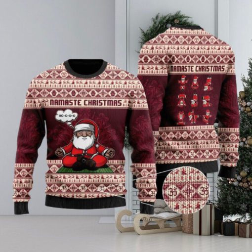 Namaste 3D Printed Ugly Christmas Sweater