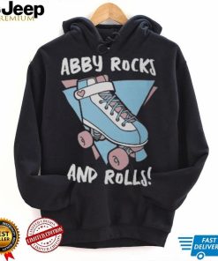 Name Rocks and Rolls Pastel Blue Pink Roller Skate T Shirt