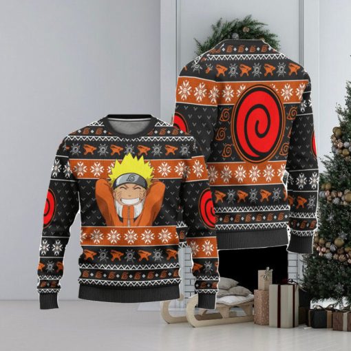 Naruto Uzumaki Clan Anime Ugly Christmas Sweater, Custom Sweatshirt Apparel