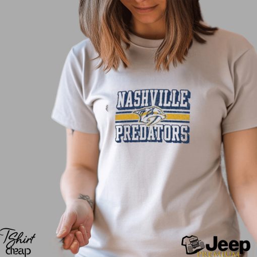 Nashville Predators Champion Tri Blend Dual Stripe Long Sleeve T Shirt