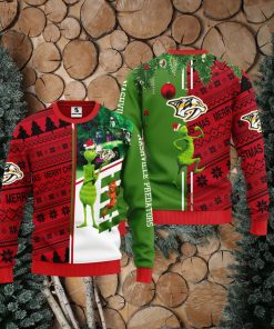 Nashville Predators Grinch & Scooby doo Christmas Ugly Sweater