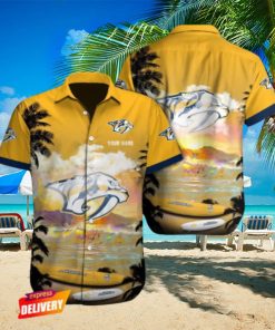 Nashville Predators Nhl Custom Name Hawaiian Shirts For Men Women Fans shirt