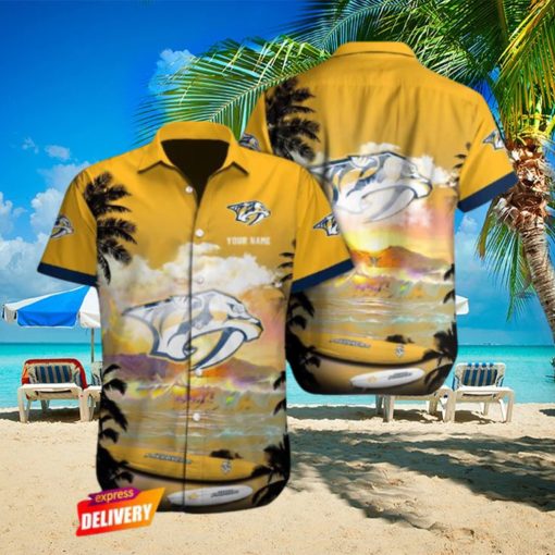 Nashville Predators Nhl Custom Name Hawaiian Shirts For Men Women Fans shirt