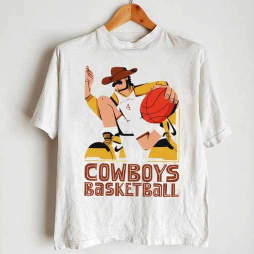 Nathan Walker Cowboys basketball player cartoon shirt