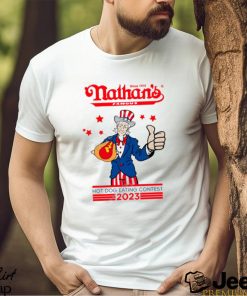 Nathan_s Hot Dog 2023 Hot Dog Eating Contest Tee Shirt