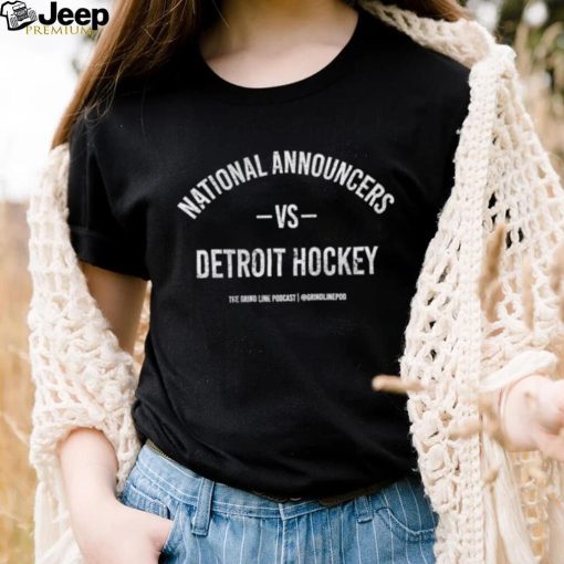 National Announcers vs Detroit hockey shirt