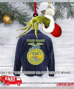 National FFA Organization Grinch Custom Name Christmas 2023 Holiday Ornament