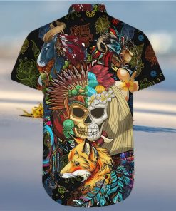 Native American Style Shirts Native American Wildlife Animals Combo Hawaiian Shirt