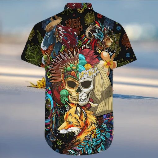 Native American Style Shirts Native American Wildlife Animals Combo Hawaiian Shirt