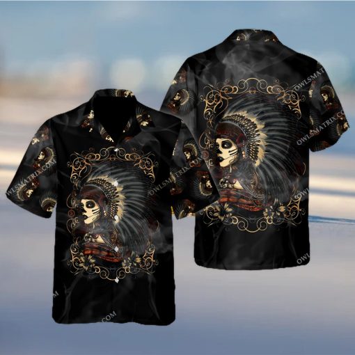 Native Girl Skull Style Limited Edition – Hawaiian Shirt