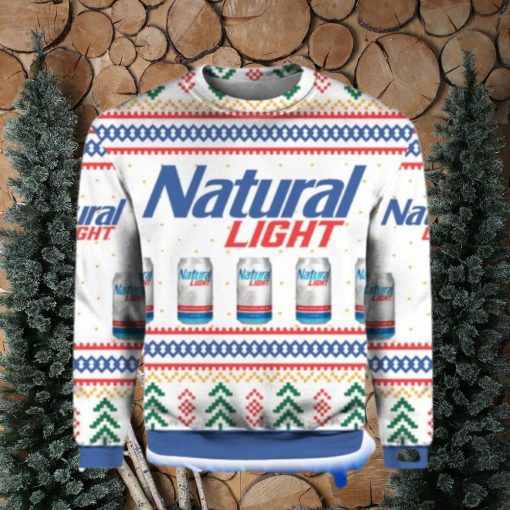 Natural Light Can Beer All Over Print 3D Hoodie, T Shirt, Christmas Sweater