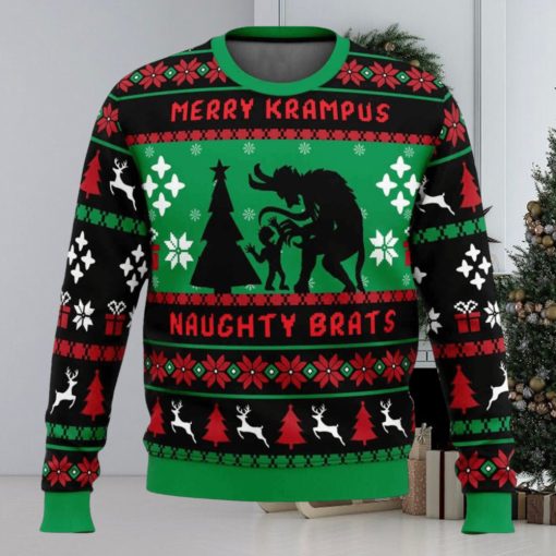Naughty Brats Krampus Ugly Christmas Sweater