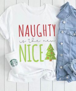 Naughty is the New Nice Funny Christmas Boys Girls Kids Childrens T Shirt