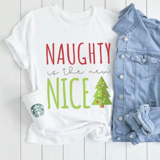 Naughty is the New Nice Funny Christmas Boys Girls Kids Childrens T Shirt