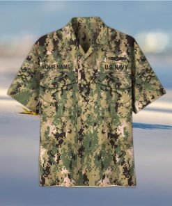 Navy 2 Custom Name US Veteran Hawaii Shirt Gift For Men And Women