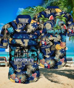 Navy Midshipmen NCAA Hawaiian Shirt Garden Partiestime Aloha Shirt