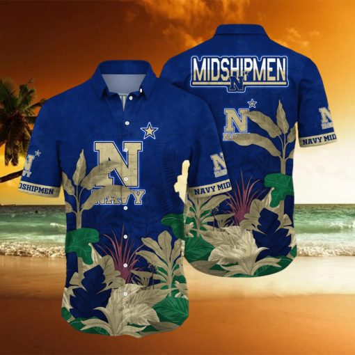 Navy Midshipmen NCAA Hawaiian Shirt Pool Days Aloha Shirt