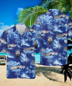 Navy USS Freedom (LCS 1) Summer Beach Gift 3D Hawaiian Shirt