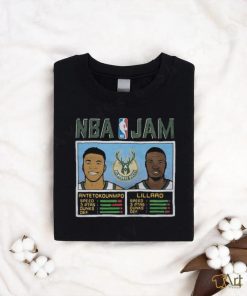 Nba Jam Bucks Antetokounmpo And Lillard Shirt