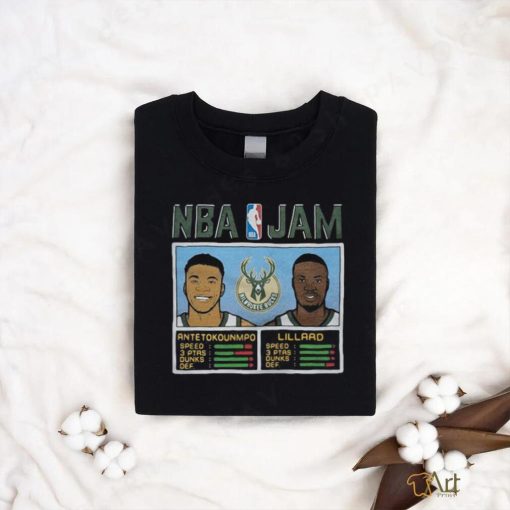 Nba Jam Bucks Antetokounmpo And Lillard Shirt