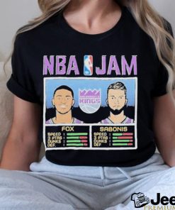 Nba Jam Sacramento Kings Deaaron Fox And Domantas Sabonis 2023 Playoff Shirt