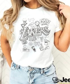 Nba Mitchell & Ness Los Angeles Lakers Doodle Shirt