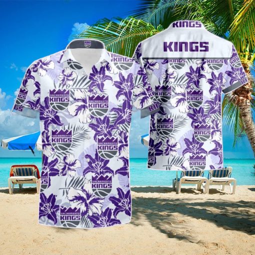 Nba Sacramento Kings Hawaiian Shirt   Short