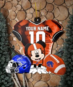 Ncaa Boise State Broncos Mickey Mouse Christmas Ornament Custom Your Name And Number