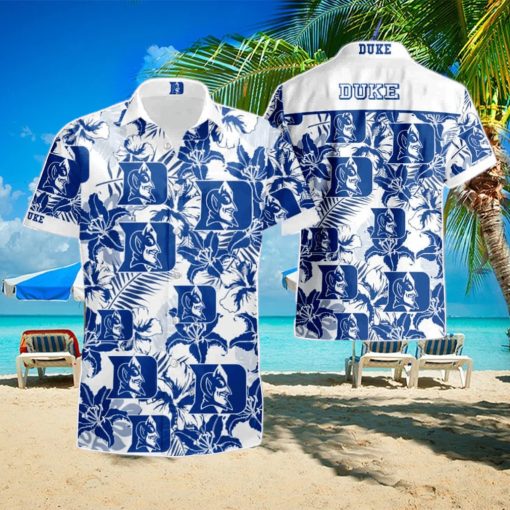 Ncaa Duke Blue Devils Hawaiian Shirt   Short