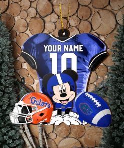 Ncaa Florida Gators Mickey Mouse Christmas Ornament Custom Your Name And Number