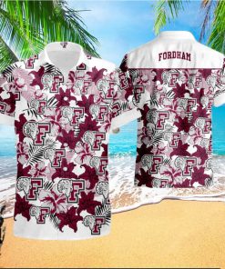 Ncaa Fordham Rams Hawaiian Shirt And Short Set Gift Men Women